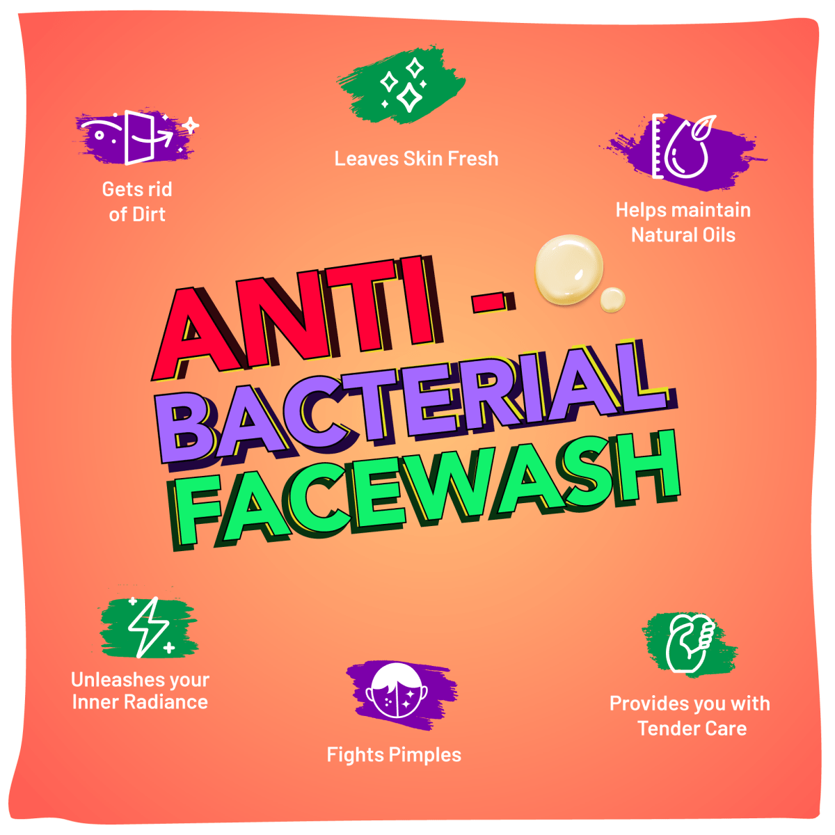 Best Anti-bacterial Face Wash for tweens and active kids age 5-12. Gently cleanses, fights pimples, and balances PH and give your kids a fresh, glowing skin