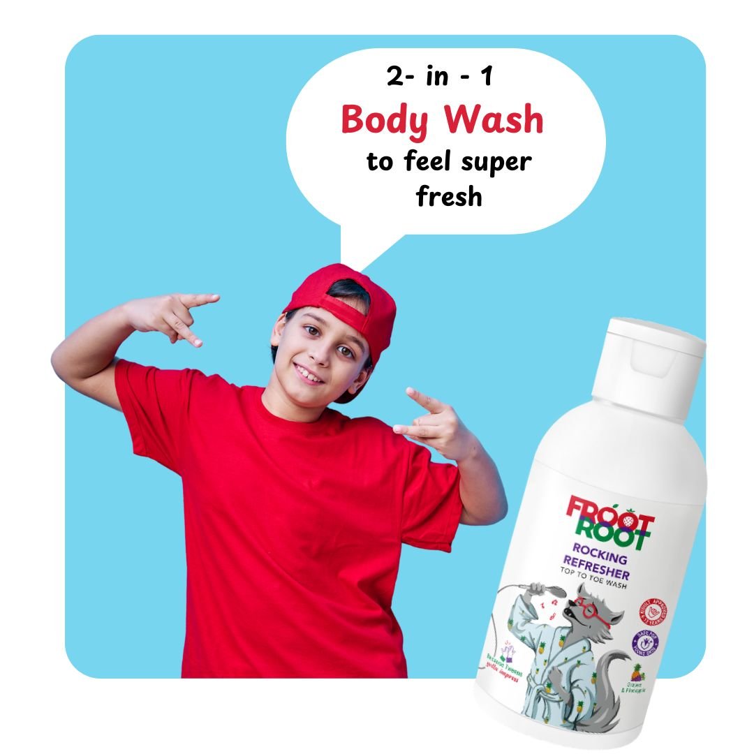 Rocking Refresher Top To Toe 2-in-1 Wash with Vitamin C, Grapes, Pineapple, Tulsi, Aloevera, Neem, Turmeric, Jasmine